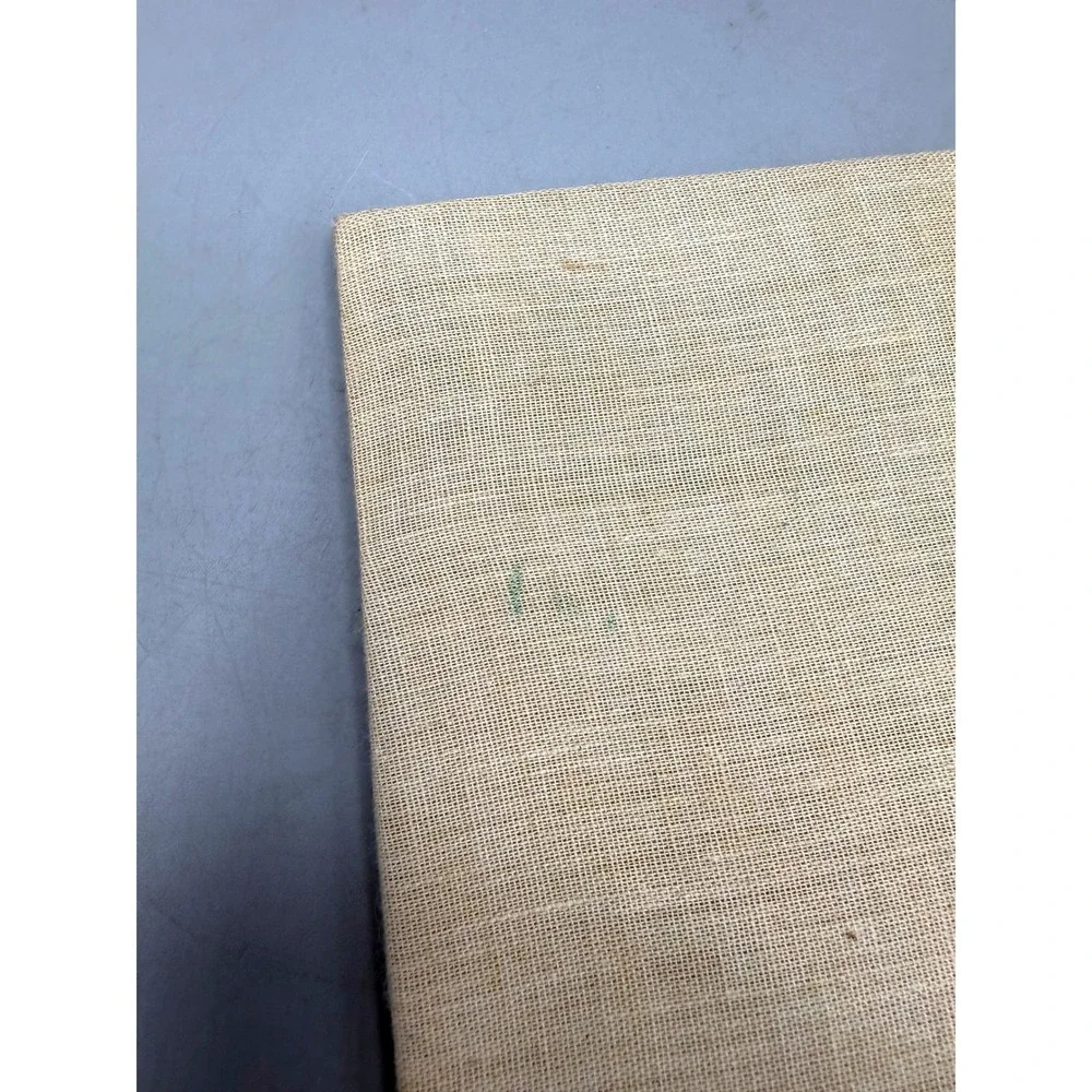 Vintage Mid Century Modern Abstract Wood Horse Head Wall Art Linen Board 9.5in